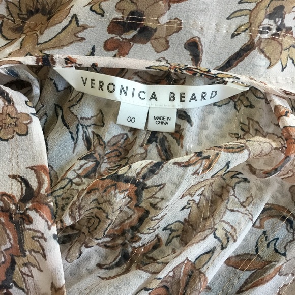 Veronica Beard Dakota Ruched Floral Silk Mini Dress - Picture 12 of 16